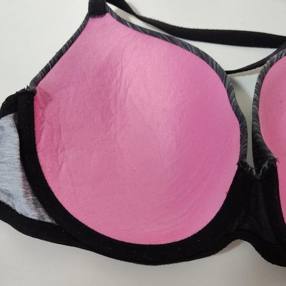 Victorias Secret Wear Everywhere Lightly Lined Bra Women Size 32DD Heather Black - Picture 7 of 10